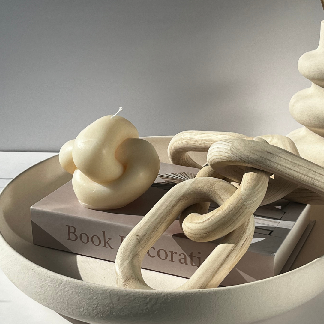 Acacia wood link chain