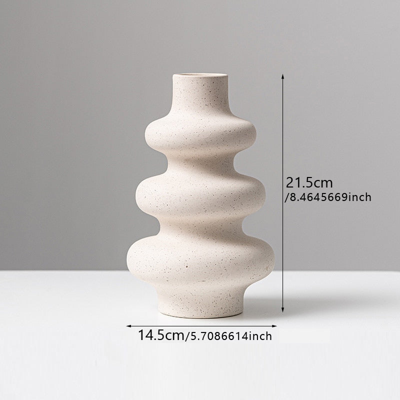 Nordic Stone Ceramic Vase