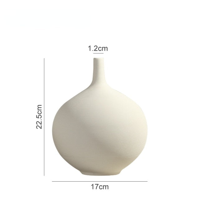 Minimalist Nordic Style Round Vase