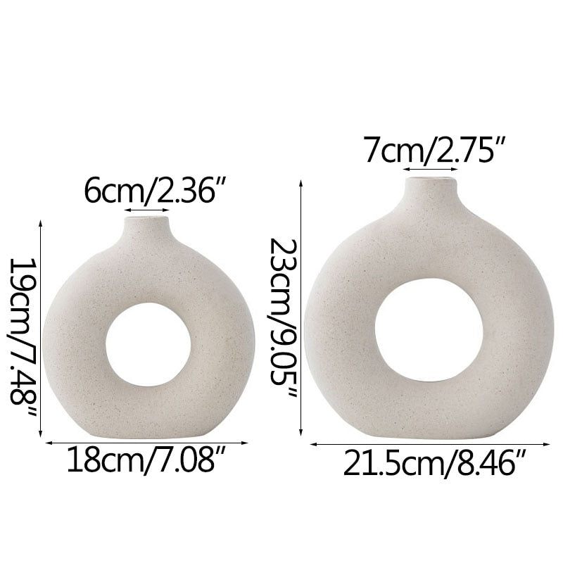 Nordic Ceramic Round Vase