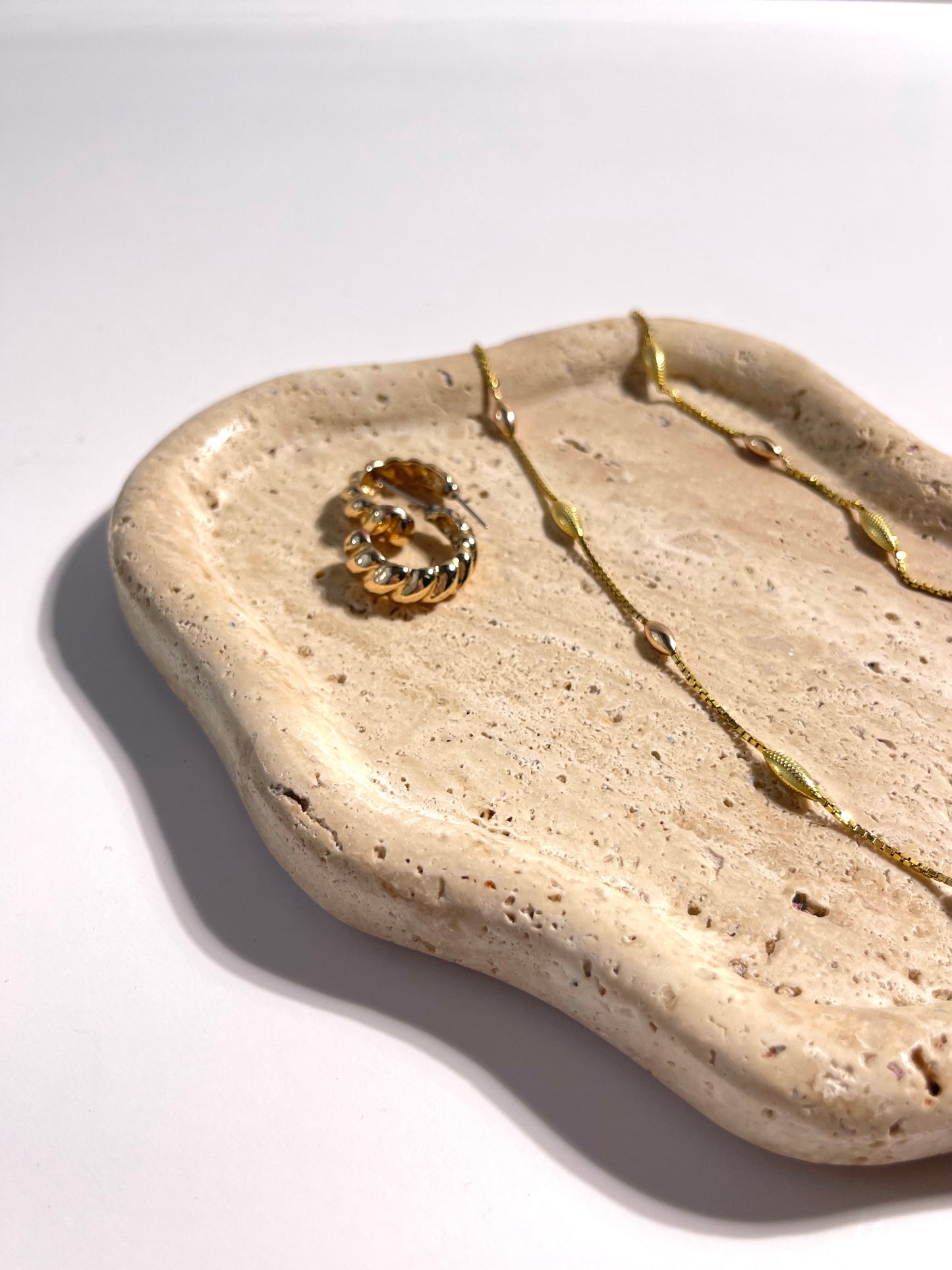 Travertine Cloud Tray