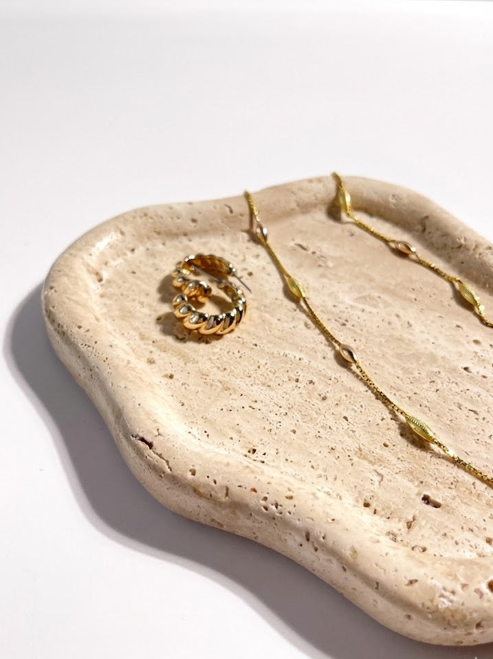 Travertine Cloud Tray