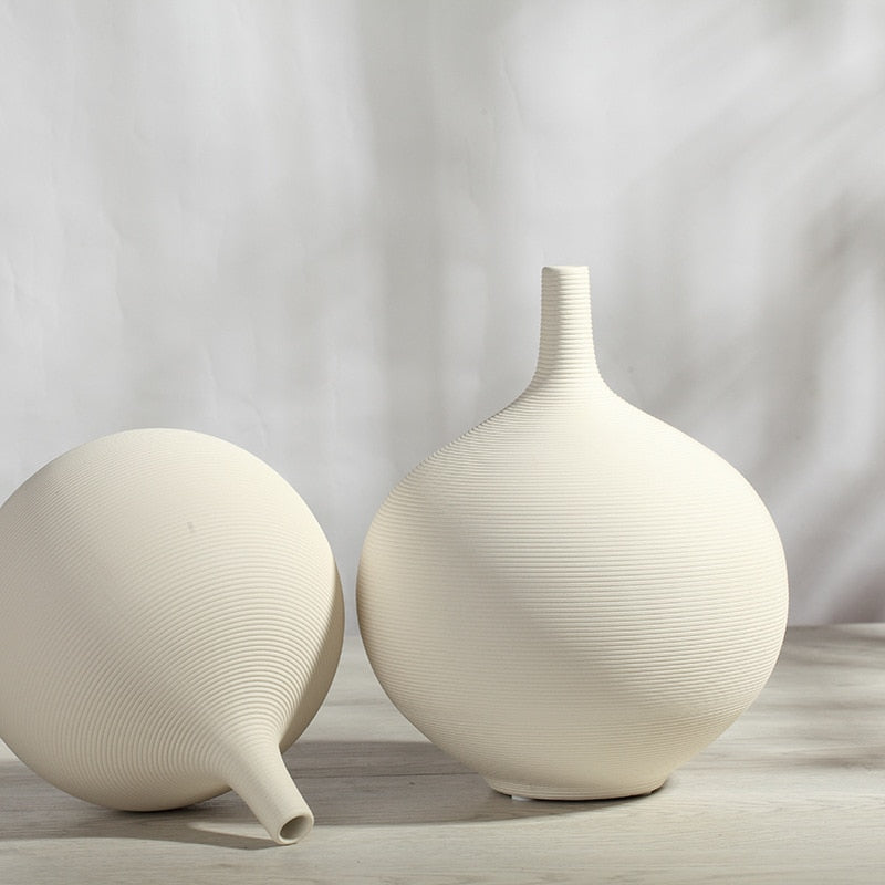 Minimalist Nordic Style Round Vase