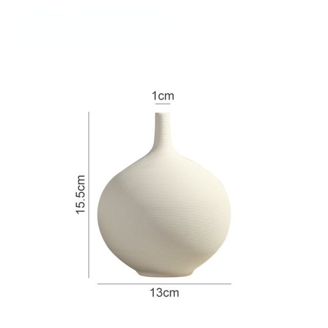 Minimalist Nordic Style Round Vase