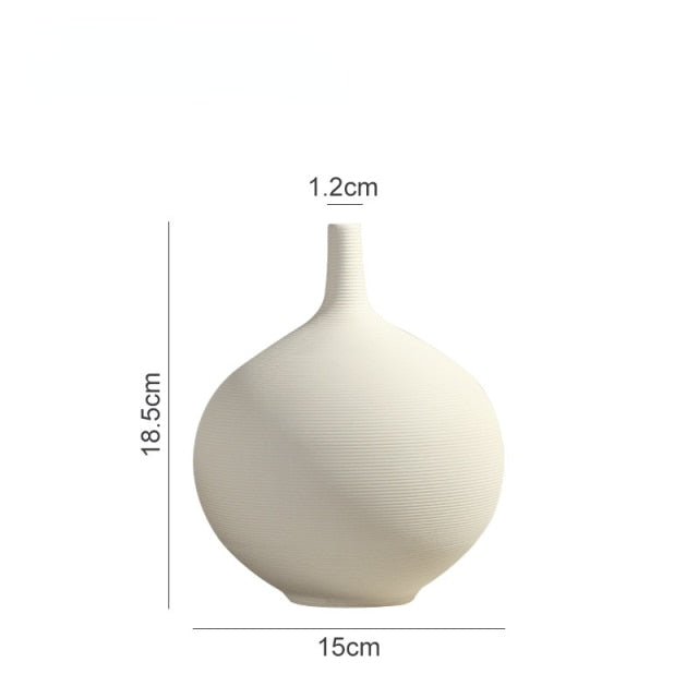 Minimalist Nordic Style Round Vase