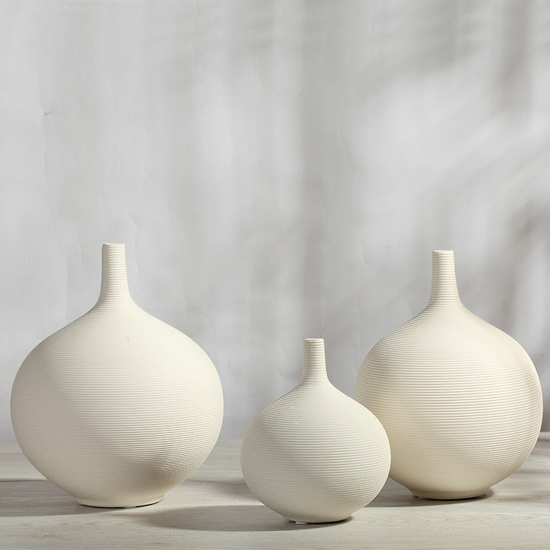 Minimalist Nordic Style Round Vase